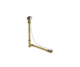 Brass Body Cable Operated Bath Waste & Overflow Drain with Patented Flexible Overflow Neck for 21" Center Drain Tub